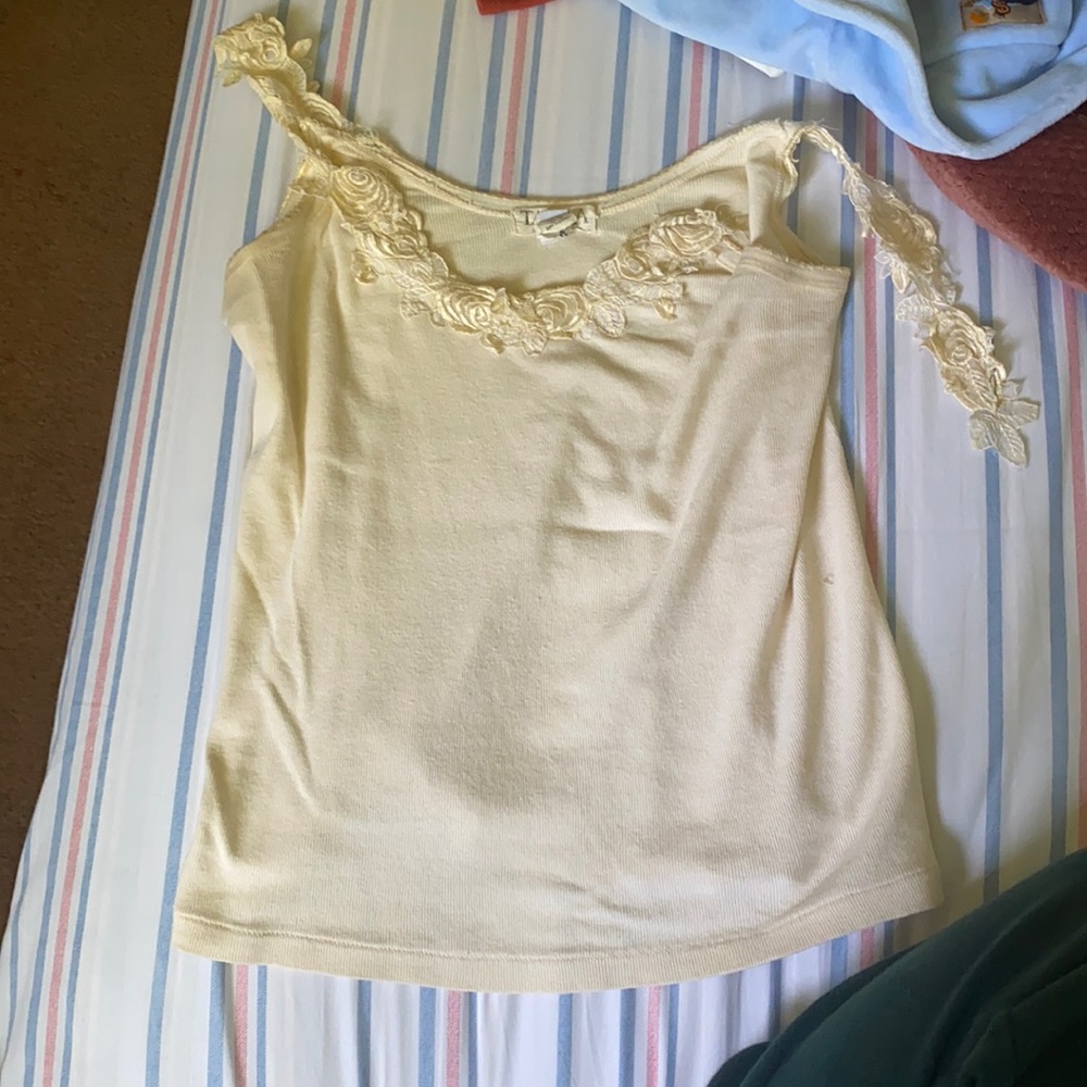 Y2K Cream Tank Top
